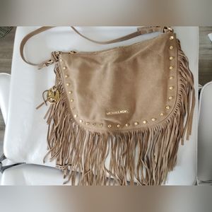 Michael kors suede handbag